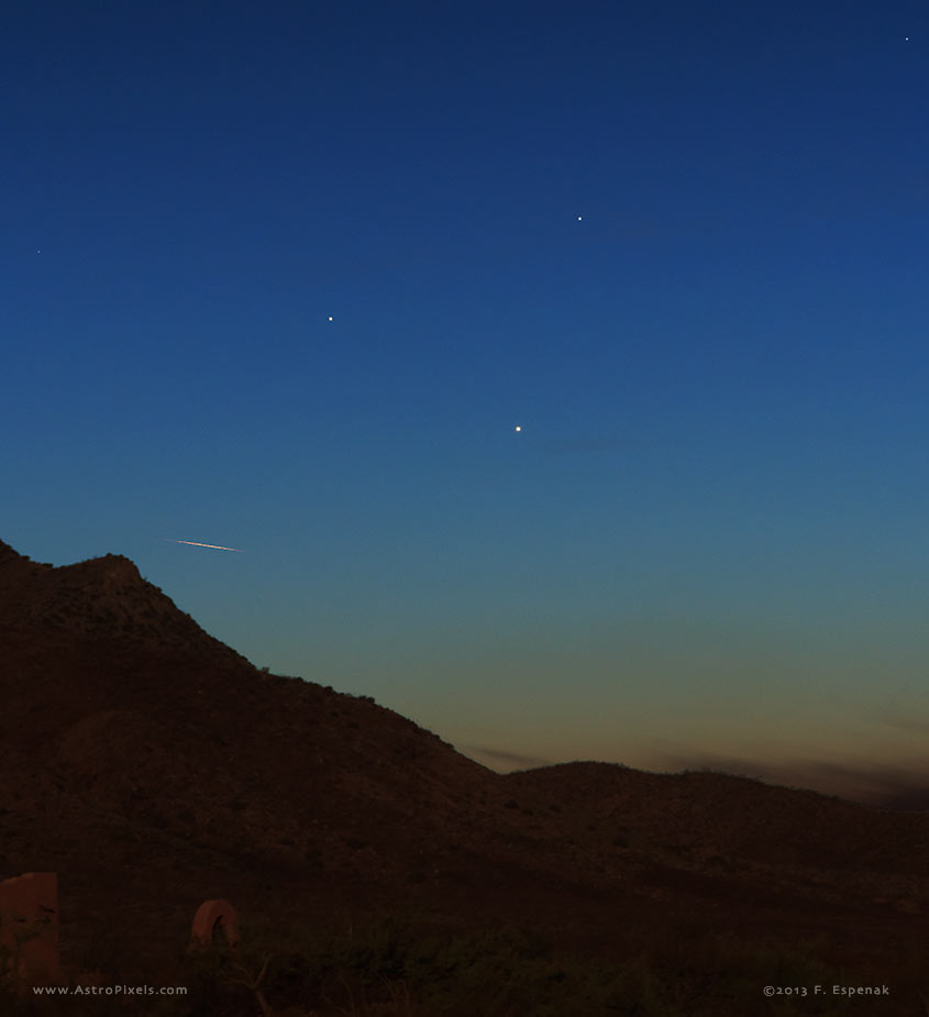 Jupiter, Venus & Mercury