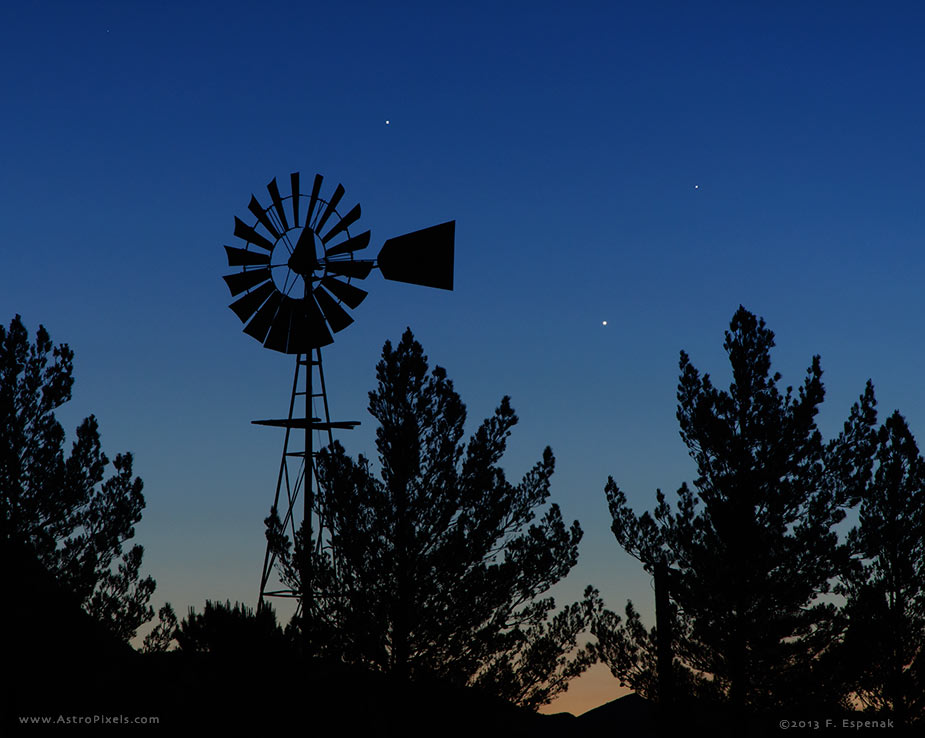 Jupiter, Venus & Mercury