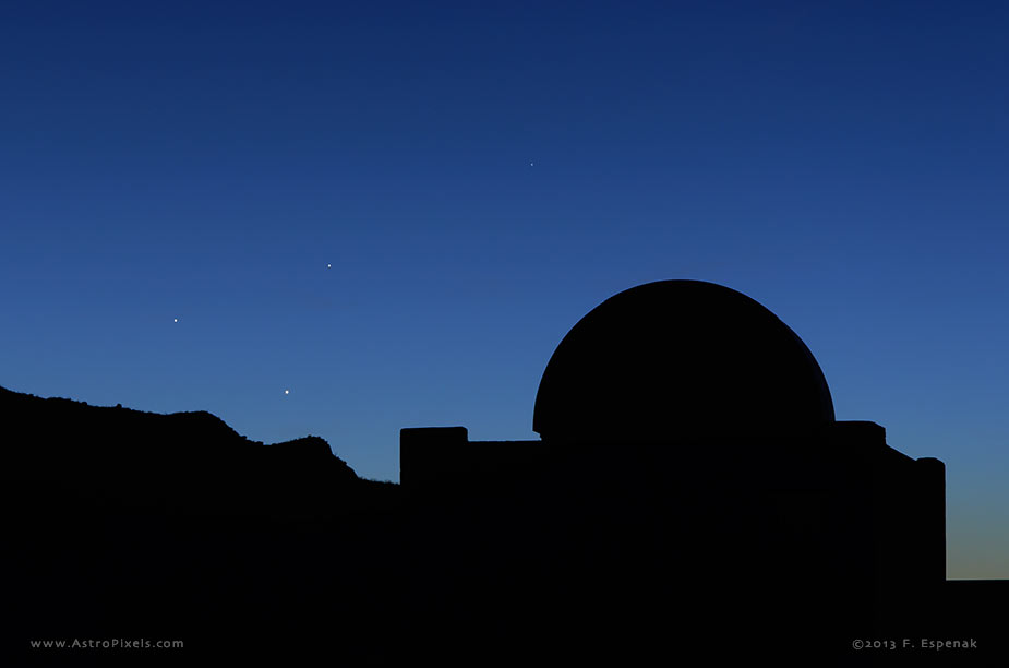 Jupiter, Venus & Mercury