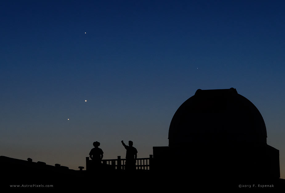 Jupiter, Venus & Mercury