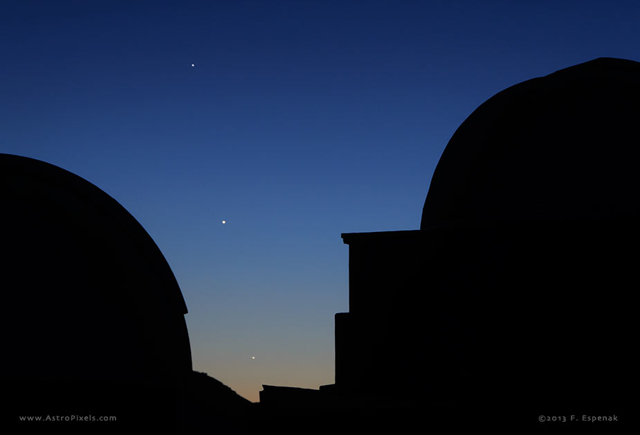 Jupiter, Venus & Mercury