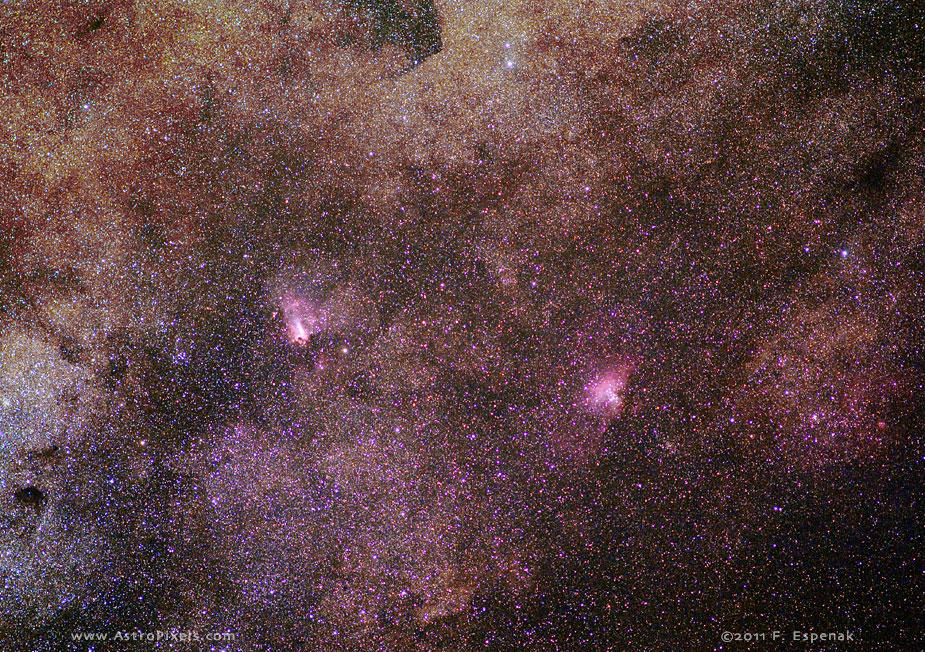 Eagle and Omega Nebulae