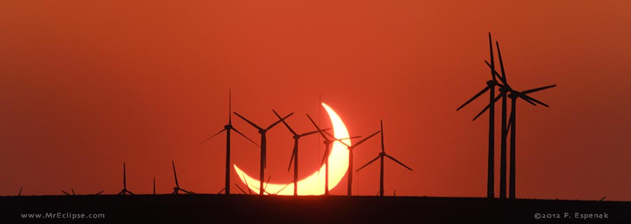 Annular Eclipse at Sunset