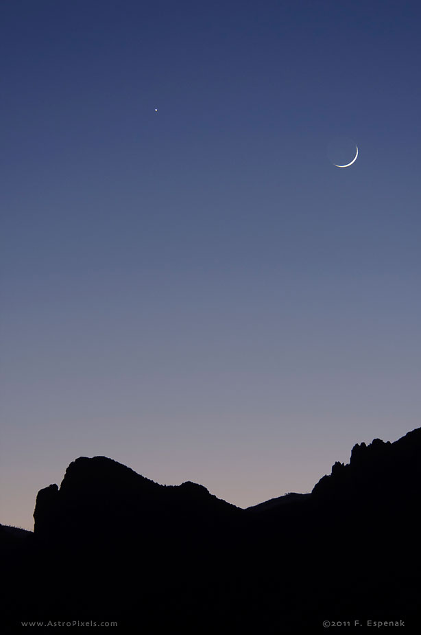 Crescent Moon and Venus - 1