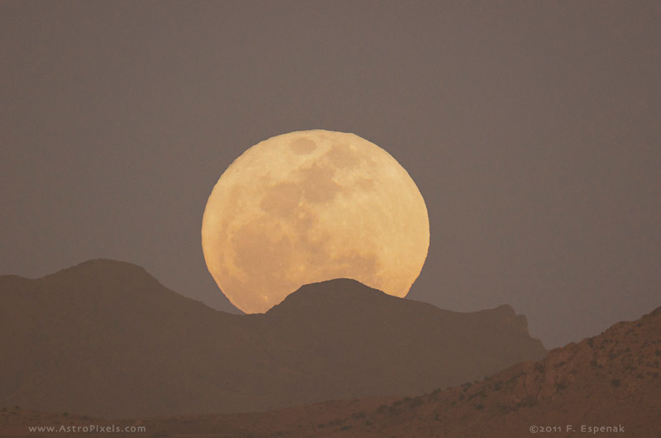 Super Moon Rise Over the Peloncillo Mtns - 1