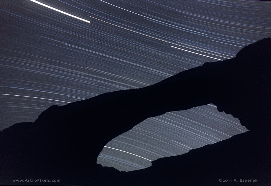 Star Trails and Arch