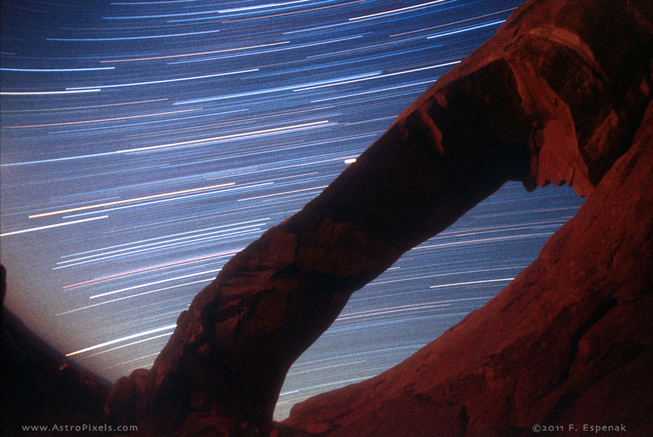 Star Trails and Arch