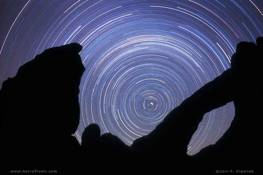 Star Trails and Arch