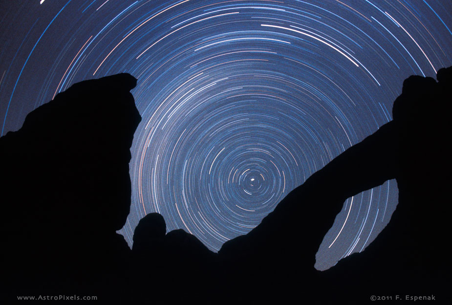 Star Trails and Arch