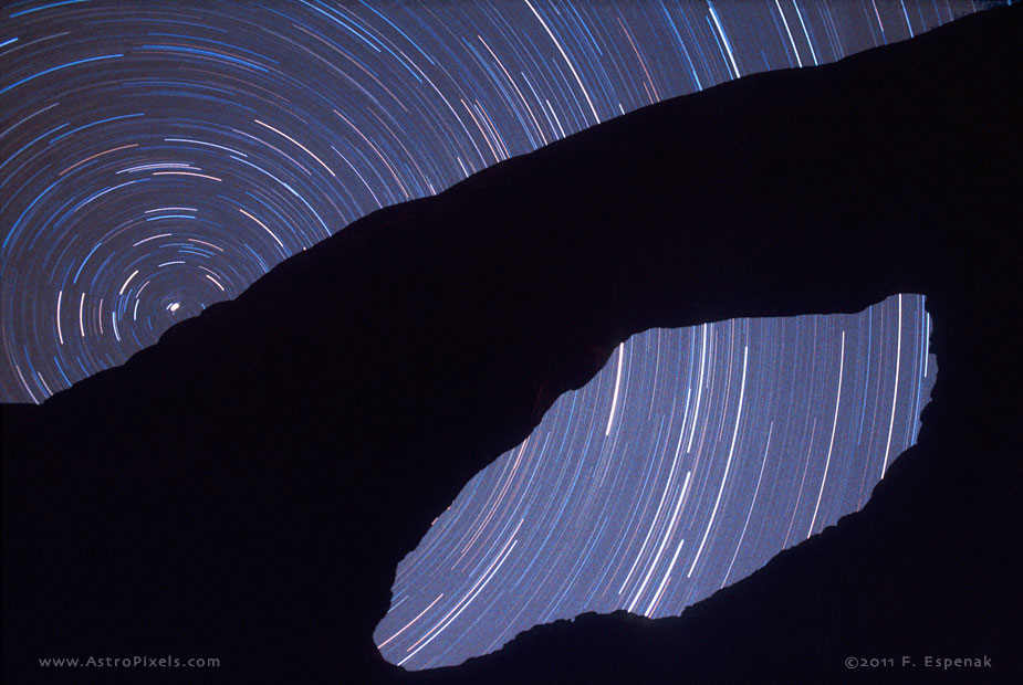 Star Trails and Arch