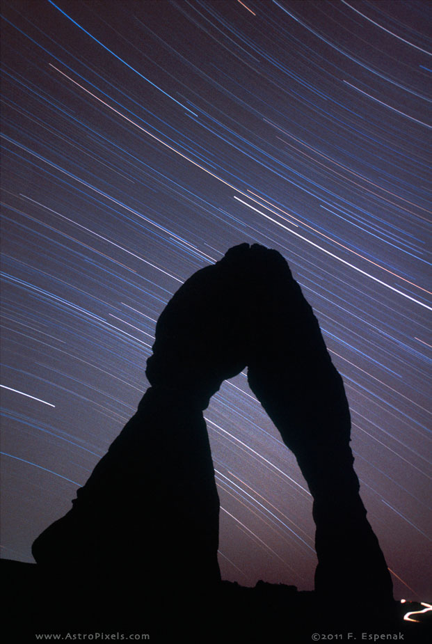 Star Trails and Arch