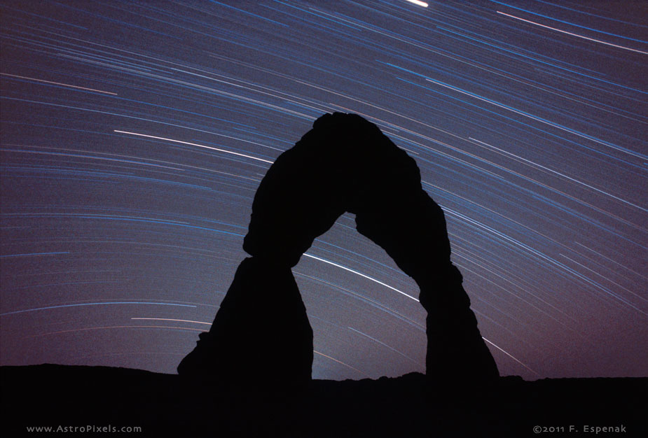 Star Trails and Arch