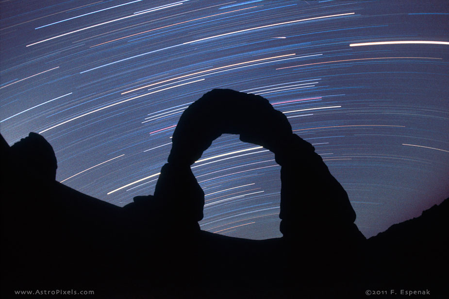 Star Trails and Arch