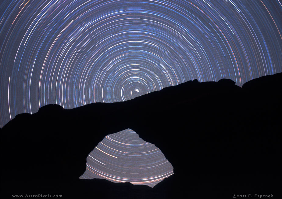 Star Trails and Arch