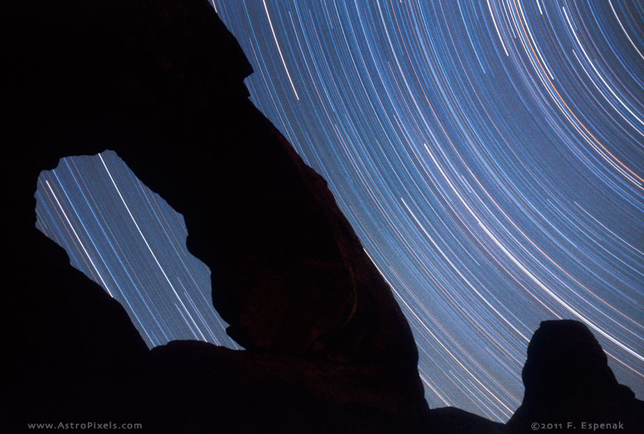 Star Trails and Arch