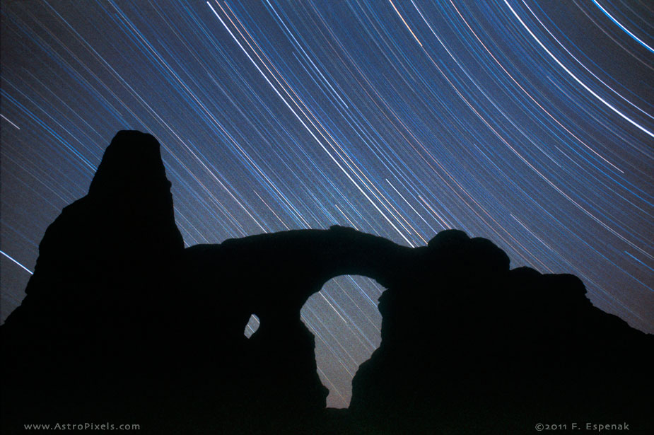 Star Trails and Arch