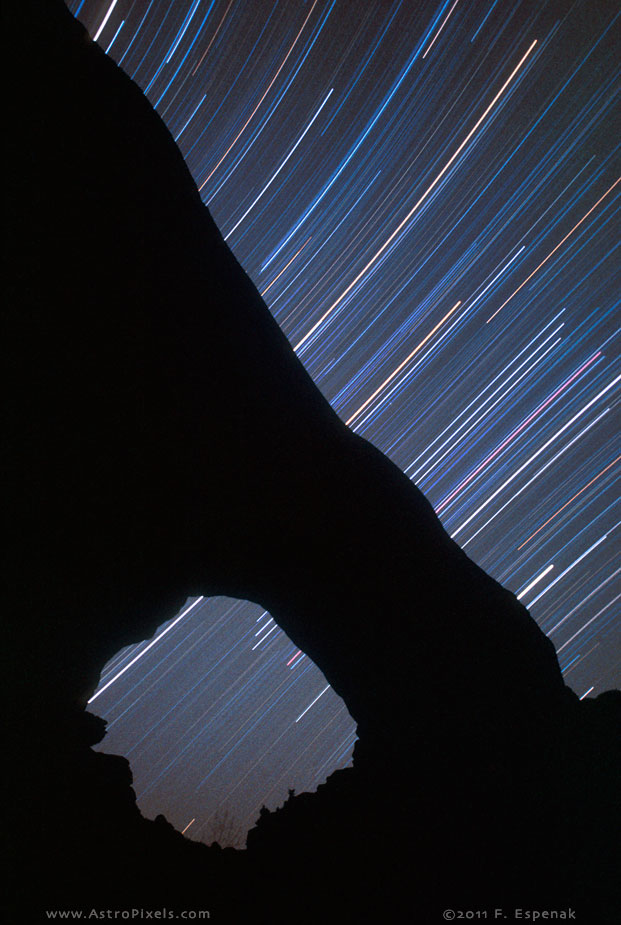 Star Trails and Arch