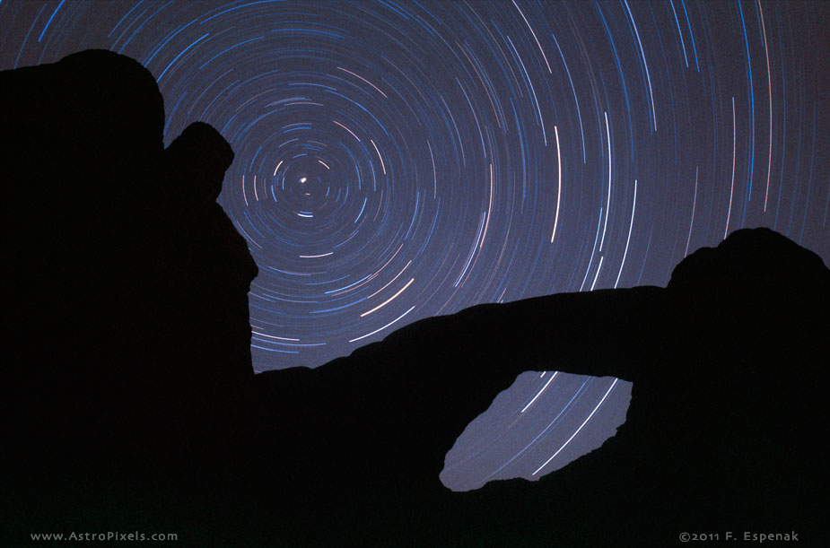 Star Trails and Arch